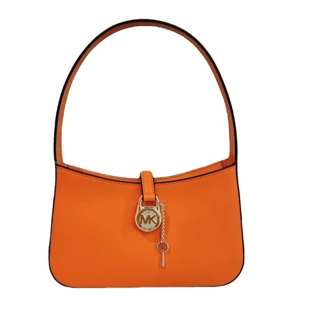 Michael Kors Orange Lyra Small Leather Handbag/ Clutch (NWT) - Picture 2 of 10